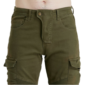 Pantalones vaqueros de moto transpirables duraderos con armadura extraíble Ajuste ergonómico Secado rápido para la comodidad de conducción de los hombres - Product Image 3