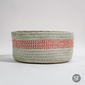Elegant Modern Handmade Woven Jute Seagrass Basket Decorative Organizer <b>for</b> Nursery Entryway Bathroom Spice <b>Storage</b> - Product Image 3