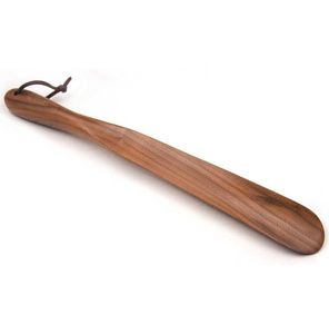 แตรรองเท้าทำจากไม้ธรรมชาติทันสมัยสำหรับใส่รองเท้าได้ง่ายด้ามจับยาวทนทานสำหรับผู้สูงอายุและผู้ใหญ่ที่ใส่รองเท้าน้ำหนักเบา - Product Image 2