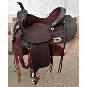 Selle de cheval en cuir de buffle véritable, fabrication artisanale, qualité supérieure, selle de course anglaise, bois, cheval européen australien, support OEM - Product Image 6