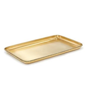 Hermosa Bandeja de Servir Alimentos y Aperitivos Hecha a Mano, Elegante, de Acero Inoxidable, Duradera, Apta para Lavavajillas, de Alta Calidad, Origen Indio - Product Image 6