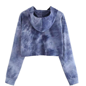 Haute qualité sweats femmes haut court à capuche 2025 nouveau Style OEM décontracté Logo personnalisé impression haut court à capuche - Product Image 2