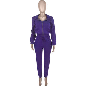 Ensemble de jogging pour femmes en molleton, ensembles personnalisés pour femmes, respirant, grande taille, vêtements de mode pour femmes, ensemble de survêtement, ensemble de jogging décontracté 3 pièces - Product Image 5