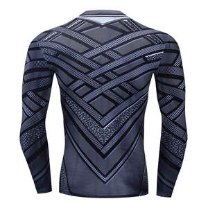 Unisex Slim-Fit Compression <b>Shirt</b> for Men Long Sleeve Sportswear for Bodybuilding & Fitness Workouts Men's Workout Clothes - Product Image 3