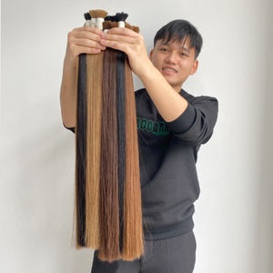 Cabello liso de Color marrón claro a granel, 100% cabello humano vietnamita, el mejor proveedor de Vietnam, Remy, proveedor Natural, DHL, UPS y FedEx - Product Image 6