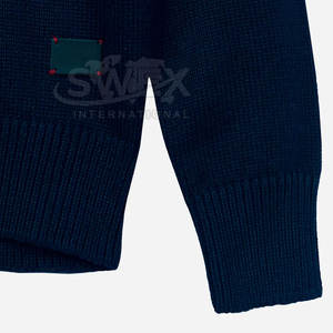 Good Quality Men Soft Blended Fabric <b>Crewneck</b> <b>Sweater</b> Casual Stretchy Knitted Pullover For Daily Use - Product Image 4