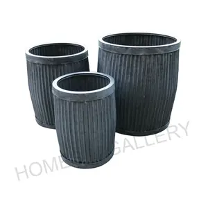 Macetas de Metal, hierro galvanizado, gran forma redonda, hojalata, macetas a bajo precio, hechas por fabricantes indios, gran oferta de fábrica - Product Image 1