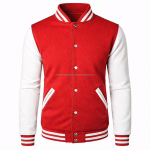 Chaqueta Bomber Bordada para Hombre, Mezcla de Lana Reciclada Ecológica, Bordado Personalizado, Cuello Alto, Secado Rápido, Transpirable, Resistente al Viento - Product Image 1