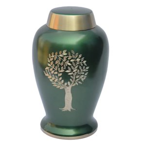 Urnas de cremación personalizables con acabado negro de estilo americano de aluminio para cenizas conmemorativas para adultos y servicios de entierro - Product Image 2