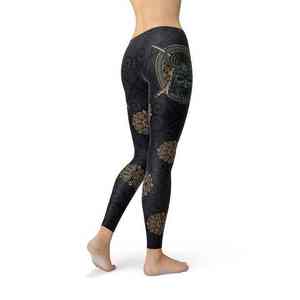Wholesale Custom Sports Fitness <b>Leggings</b> for <b>Women</b> High Quality Active Gym Wear with Mid Waist Solid <b>Pattern</b> - Product Image 5
