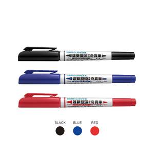 ปากกาเมจิก SIMBALION หมายเลข 685 หัวคู่ แบบถาวร สีเดียว แพ็คเดียว หัวเขียนขนาดเล็กพิเศษ 1.0 มม. 0.5 มม.  ปลอดสารพิษ ใช้แอลกอฮอล์ - Product Image 3
