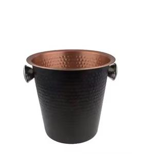 Bacs à boissons de seau à glace en métal doré royal de qualité supérieure pour refroidisseur de champagne pour la décoration d'événement de bar et de restaurant - Product Image 3