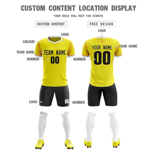 Nueva Llegada, Uniformes de Fútbol Unisex, Impresos, Transpirables, Diseño Personalizado, 100% Poliéster, Ropa de Equipo de la Mejor Calidad - Product Image 3