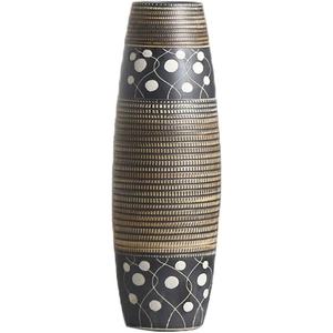 Jarrón de Metal chapado en oro de diseño moderno, decoración de Metal atemporal, florero personalizable, jarrón elegante personalizado para el hogar y la Oficina - Product Image 6