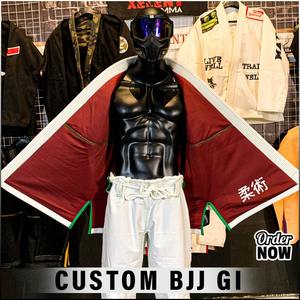 2025 Customized Brazilian Jiu-Jitsu White Gi, BJJ Gi Kimono, Brazilian Jiu Jitsu Uniform with Logo for Sale in USA - Product Image 5