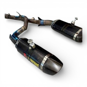 Système d'échappement de course haute performance Akrapovic en carbone et titane pour Yamaha R1 09-14, nouveaux silencieux en fibre de carbone - Product Image 1