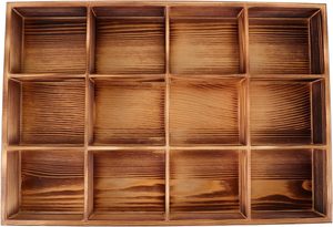 <b>Wooden</b> Tea <b>Box</b> Tea Bag Holder Kitchen 12-compartment Sugar Packets <b>Storage</b> <b>Box</b> Tea Bag Holder Kitchen 12-compartment - Product Image 6