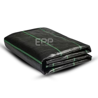 Vente Flash Tapis de Contrôle des Mauvaises Herbes en PP Écologique Traité Anti-UV 100 GSM, Découpe Personnalisée & Service de Logo, Échantillon Disponible