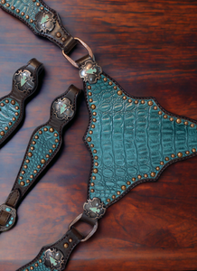 Tout Nickle Hard Ware Véritable Argentina Leather Horse Headstall avec Smartly Fix Buckles Horse Riding Leather Headstall - Product Image 4