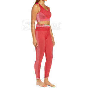 Conjunto de Yoga para Mujer, Conjunto Deportivo con Leggings y Sujetador Deportivo para Uso Diario, Conjunto de Yoga para Mujer, Leggings y Sujetador Elásticos y Transpirables - Product Image 1