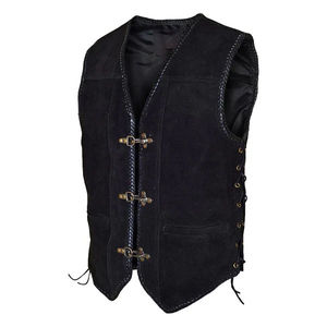 OEM Customizable Stylish Outwear Best Selling Top Quality Leather <b>Waistcoat</b> With Warm <b>Heated</b> And Windproof Genuine Leather Vest - Product Image 2