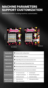 Máquina Comercial para Smoothies Haloo con Licuadora, Pantalla Táctil <span class=keywords><strong>de</strong></span> 10.1 Pulgadas, Almacenamiento para <span class=keywords><strong>90</strong></span> Vasos Congelados a -18 Grados Celsius - Product Image 3