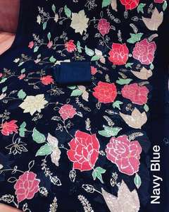 Georgette-ropa de fiesta de boda de alta calidad, bordada, secuencia de trabajo, exclusivo, bajo precio, compras en línea - Product Image 4