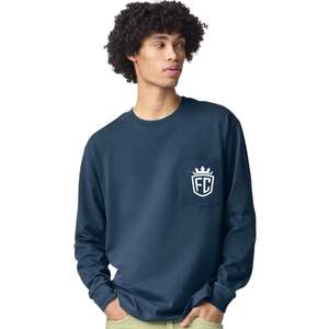 Camiseta Clásica de Manga Larga para Hombre, Cuello Redondo, Algodón, Ropa Casual, Estilo Urbano Minimalista - Product Image 4