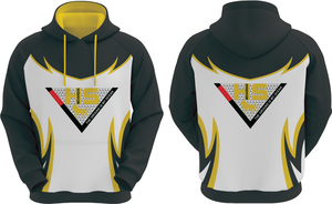 เสื้อฮู้ดของผู้ชายแบบสวมหัวพิมพ์3D พิมพ์ลายหัวกะโหลกผ้าโพลีเอสเตอร์แฟชั่นกำหนดสีได้เอง - Product Image 3