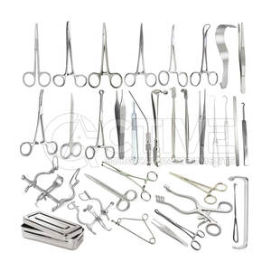 Juego de cirugía general mayor reutilizable con soporte de aguja para profesionales médicos Juego de instrumentos quirúrgicos generales - Product Image 6