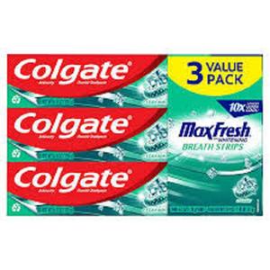 Expédition immédiate pour le dentifrice blanchissant Colgate 140g X 48 tubes Pack familial Souffle frais Formule au fluorure Authentique - Product Image 3