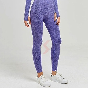 Conjunto de Yoga de alta calidad para mujer, nuevo logotipo de estilo en la cintura para gimnasio, ropa deportiva, el mejor conjunto de Yoga para mujer, precio barato - Product Image 2
