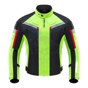 Chaqueta de Motociclista para Hombre, con Protección, Impermeable, Cortavientos, para Verano, Verde de Alta Visibilidad - Product Image 1