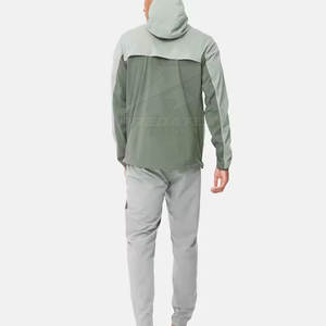 Costume coupe-vent pour hommes en nylon polyester léger imperméable à l'eau logo personnalisé costume coupe-vent en nylon pour l'extérieur - Product Image 4