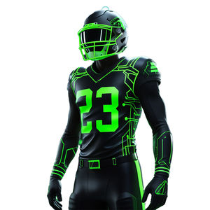 Ensemble d'uniformes de football américain pour hommes, avec un tissu résistant, respirant, confortable, mouvement flexible et performance durable - Product Image 3