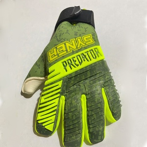 Custom Made Sublimation Printed Soccer Goalkeeper Gloves Non-Slip Latex Grip with Adjustable Wrist Wrap and Negative Cut Feature - Product Image 2