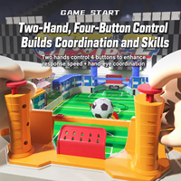 Jeu de baby-foot de table pour enfants, double face, 2 joueurs, mini-jeu de football interactif, jouet parent-enfant pour garçons et filles de 3 à 6 ans