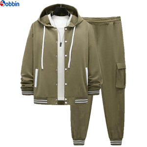 Conjuntos Deportivos de Gimnasio con Logotipo Personalizado de Última Moda, Sudaderas Clásicas de Béisbol para Hombre y Pantalones, Ropa Deportiva, Sudaderas con Parches, Conjunto Deportivo - Product Image 2