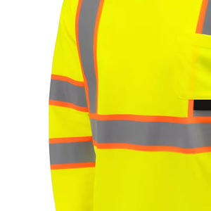 Camisa de Trabajo de Seguridad Reflectante de Alta Visibilidad para Hombre, Uso Industrial y de Construcción, Poliéster Anti-UV Transpirable, Servicio OEM - Product Image 5