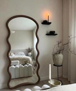 Luxury Modern Irregular Wall <b>Mirror</b> Wooden Framed Handmade Eco-Friendly Art Deco <b>Design</b> Cheap Price - Product Image 4