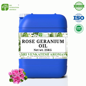 กลั่นน้ำมันเจอเรเนียมบริสุทธิ์จากดอกกุหลาบเจอเรเนียม100% ได้รับการรับรอง GMP สำหรับผิวหน้าขายส่งน้ำมันหอมระเหยเจอเรเนียมธรรมชาติ - Product Image 4