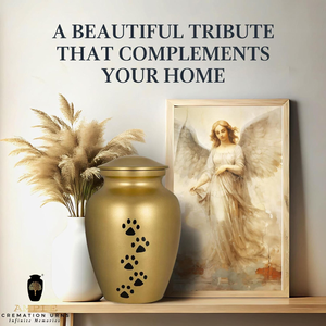 โกศเคลือบสีทองพร้อมของชำร่วยทำจากอะลูมิเนียม - Product Image 4