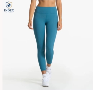 INDEX APPAREL Leggings de Cintura Alta y Largo Completo, Color Sólido, Tejido de Punto, Spandex, Nailon, Estilo Deportivo, Todas las Temporadas, Elásticos, Transpirables - Product Image 1