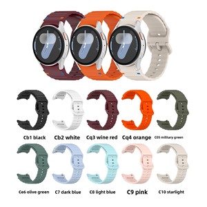 Cinturino per Smartwatch di Alta Qualità con Design Oceanico per <span class=keywords><strong>Samsung</strong></span> Watch 7, Cinturino in Silicone 20mm con Chiusura Magnetica, Morbido e Confortevole - Product Image 6