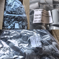 Raccords de conduit pour mur en béton homologués ETL, raccord rigide en PVC ENT gris, adaptateur de borne à connexion rapide ignifuge