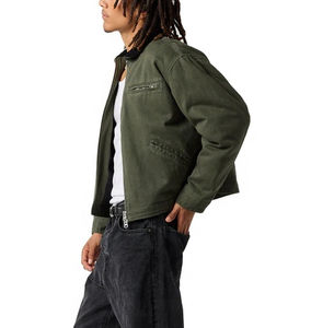 Veste de travail décontractée pour hommes en toile respirante avec logo personnalisé tenue de travail durable et confortable OEM vente en gros - Product Image 4