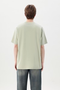 Low MOQ High Quality 300gsm Heavy Weight Unisex Cotton <b>Polyester</b> T-<b>shirt</b> Solid O-neck <b>Shirts</b> for Logo Printing T-<b>shirt</b> for men - Product Image 3