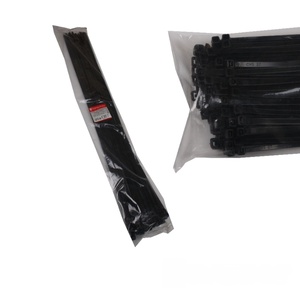 สายไนลอนสีดำสำหรับผูกทำจากพลาสติกใช้งานได้หลายหน้าที่แบบมีซิปล็อกด้วยตัวเองยาว1000มม. ปราศจากฮาโลเจน - Product Image 3