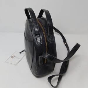 Bolsos cruzados redondos con doble compartimento con cremallera, bolsos de mano para mujer, gran oferta, bolsos de cuero puro de diseñador para mujer, portátiles de moda - Product Image 3