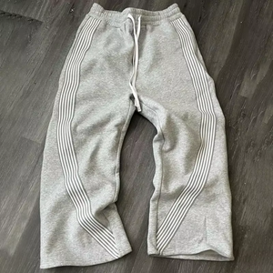 Pantalon de jogging en toile noir pour homme, coupe large, taille élastique, anti-plis, séchage rapide, respirant, écologique, décontracté, pour l'été - Product Image 5